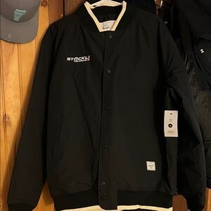 Men's Stockli Black Varsity Jacket